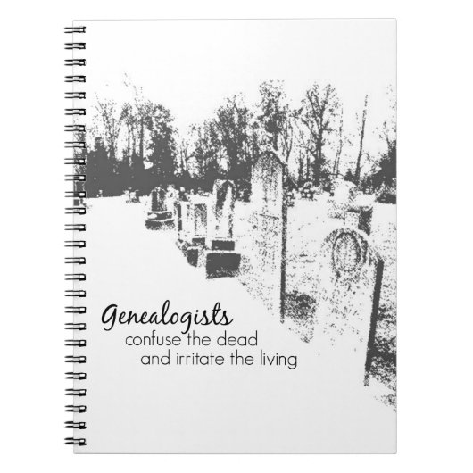 Genealogisten Spiralband Notebook Notizblock (Vorderseite)