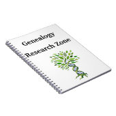 Genealogistische Forschungszone DNA Baumstruktur H Notizblock (Rechte Seite)