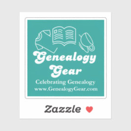 Genealogy Gear Logo Aufkleber