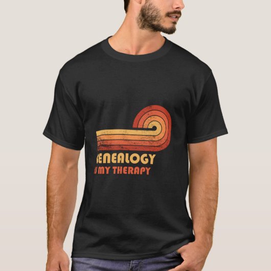 Genealogy Is My Therapy T-Shirt (Vorderseite)