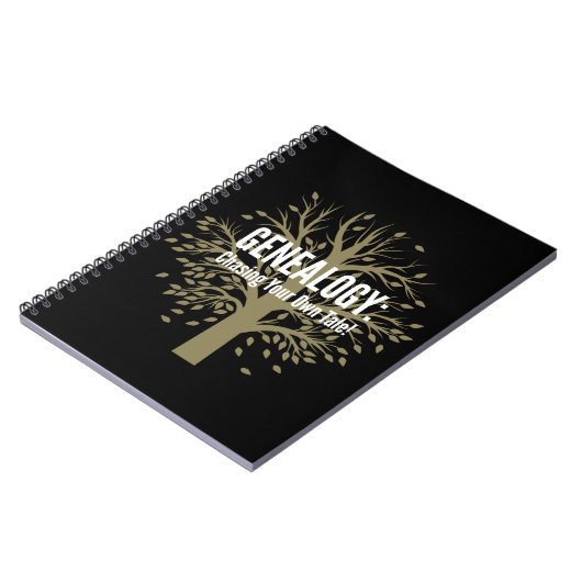 Genealogy Spiral Bound Notebook (schwarz) Notizblock (Linke Seite)