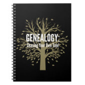 Genealogy Spiral Bound Notebook (schwarz) Notizblock (Vorderseite)