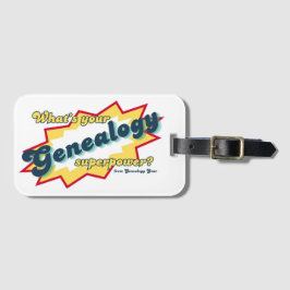 Genealogy Superpower Gepäckanhänger
