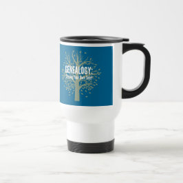 Genealogy Travel Mug (Blau) Reisebecher