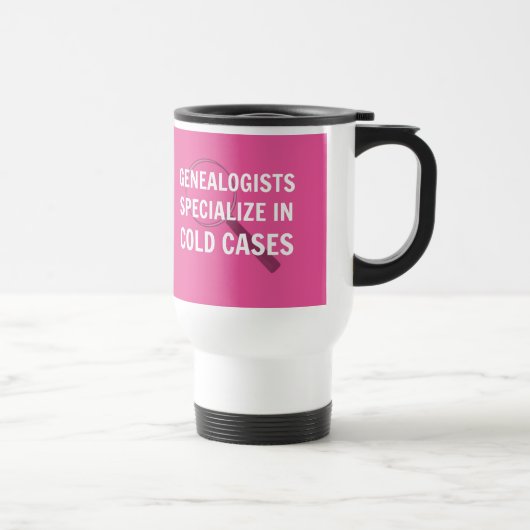 Genealogy Travel Mug (Rosa) Reisebecher (Rechts)