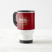 Genealogy Travel Mug (rot) Reisebecher (Vorderseite Links)