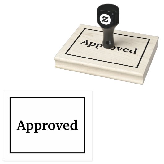 Genehmigt Gummistempel (Stempel)