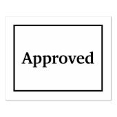 Genehmigt Gummistempel (Prägung)