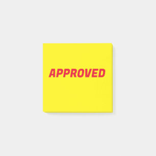 GENEHMIGT POST-IT KLEBEZETTEL