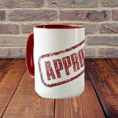 GENEHMIGT//ROT TASSE
