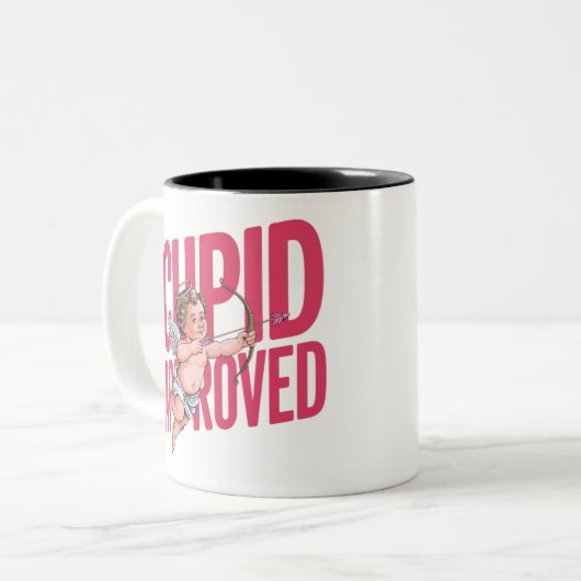 Genehmigt Zweifarbige Tasse (Vorderseite Links)