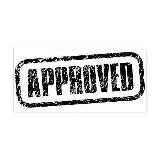 GENEHMIGTE Briefmarke Gummistempel (Prägung)