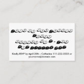 Genehmigte Dog-Jahres-Party-Monogramm-B-Karte Begleitkarte (Rückseite)