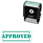 Genehmigte grüne Tinte Personalisiert Permastempel (Beispiel)