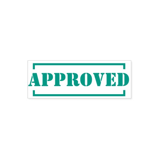 Genehmigte grüne Tinte Personalisiert Permastempel (Design)