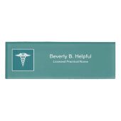 Genehmigte praktische Krankenschwester medizinisch Namenschild (Vorderseite)