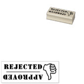 Genehmigte zurückgewiesene Thumbs Up Down Business Gummistempel (Stempel)