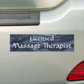 Genehmigter Massage-Therapeut 2 (Blau) Autoaufkleber (Auf Auto)
