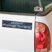 Genehmigter Massage-Therapeut 2 (Blau) Autoaufkleber (Auf Lkw)