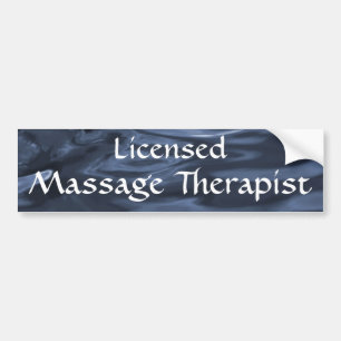 Genehmigter Massage-Therapeut 2 (Blau) Autoaufkleber