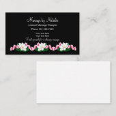 Genehmigter Massage-Therapeut-Schönheits-Entwurf Visitenkarte (Vorne/Hinten)