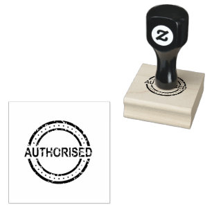 Genehmigter Text Kreis-Layout Jet Black Farbe Gummistempel