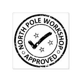 GENEHMIGTES NORDPOLWORKSHOP GUMMISTEMPEL