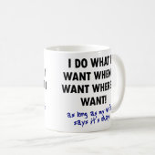 Genehmigung durch die Ehefrau Funny Mug oder Reise Kaffeetasse (VorderseiteRechts)