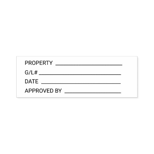 Genehmigung für das Eigentum General Ledger Permastempel (Design)