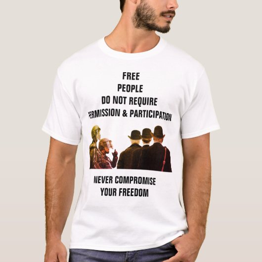 Genehmigung und Teilnahme (leicht) T-Shirt (Vorderseite)