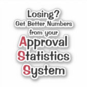 Genehmigungsstatistik Aufkleber (Vorderseite)