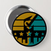 Genehmigungsstufen - Eine moderne Perspektive Button (Vorne & Hinten)