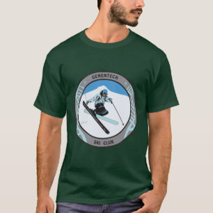 Genentech Ski-und Snowboard-Verein-T - Shirt