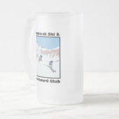 Genentech Ski-und Snowboard-Verein-Tasse Mattglas Bierglas (Vorderseite Links)