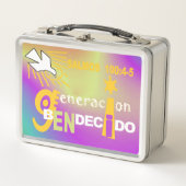 GeneraCion GeneraTion gesegnete Esp & Eng© Lunch B Metall Brotdose (Vorderseite)