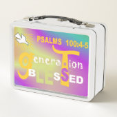 GeneraCion GeneraTion gesegnete Esp & Eng© Lunch B Metall Brotdose (Rückseite)