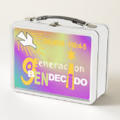 GeneraCion GeneraTion gesegnete Esp & Eng© Lunch B Metall Brotdose (Vorderseite)