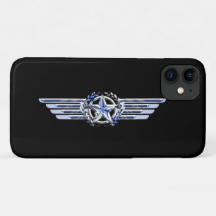 General Air Pilot Chrome like Star Wings Black Case-Mate iPhone Hülle