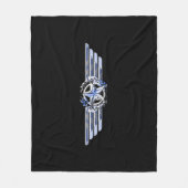 General Air Pilot Chrome like Star Wings Black Fleecedecke (Vorderseite)