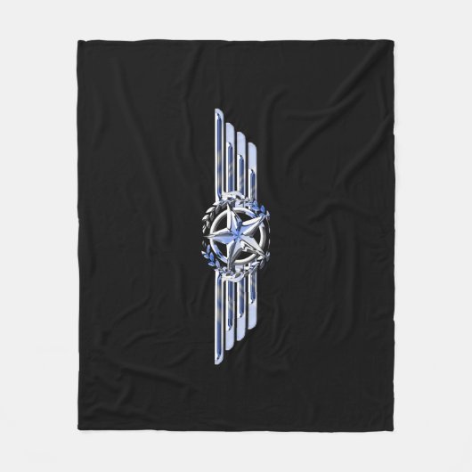 General Air Pilot Chrome like Star Wings Black Fleecedecke (Vorderseite)