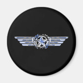 General Air Pilot Chrome like Star Wings Black Magnet (Vorne)