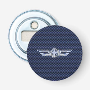 General Air Pilot Chrome like Wings Compass Flaschenöffner