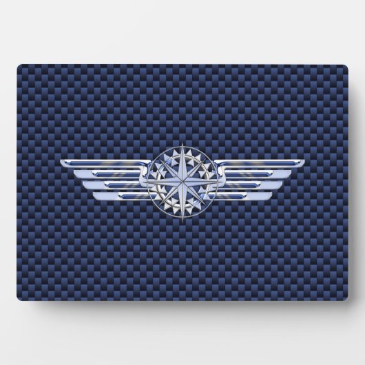 General Air Pilot Chrome like Wings Compass Fotoplatte (Vorderseite)