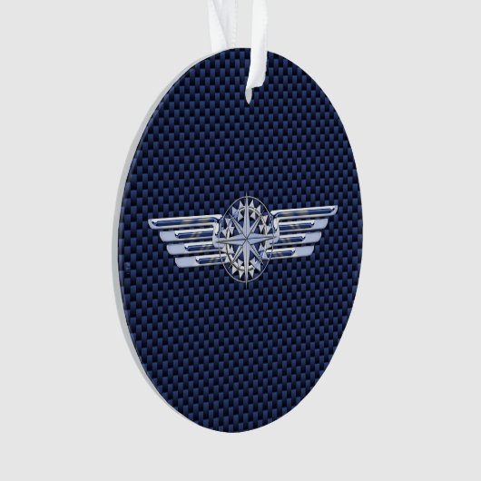 General Air Pilot Chrome like Wings Compass Ornament (Vorderseite)