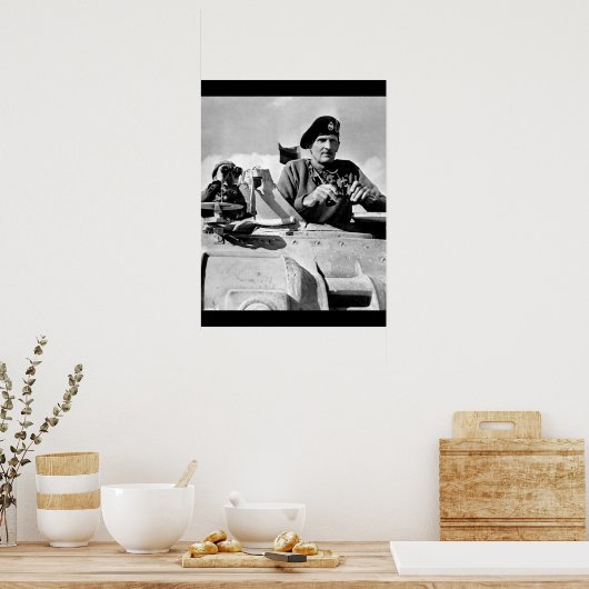 General Bernard L. Montgomery Uhren_War Image Poster (Küche)