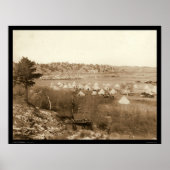 General Brooks Camp in der Nähe von Pine Ridge SD Poster (Vorne)