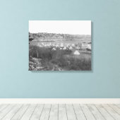 General Brooks Lager in der Nähe des Pine Ridge Leinwanddruck (Insitu (Holzboden))