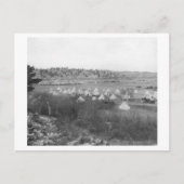 General Brooks Lager in der Nähe des Pine Ridge Postkarte (Vorderseite)