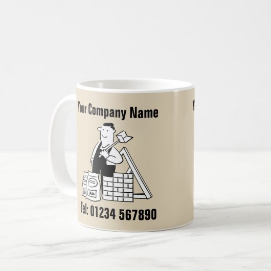 General Builder bietet Gebäude Services an Kaffeetasse (Vorderseite Links)