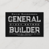 General Builder Business Card Visitenkarte (Vorderseite)